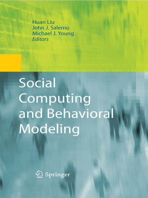 cover image of Social Computing and Behavioral Modeling